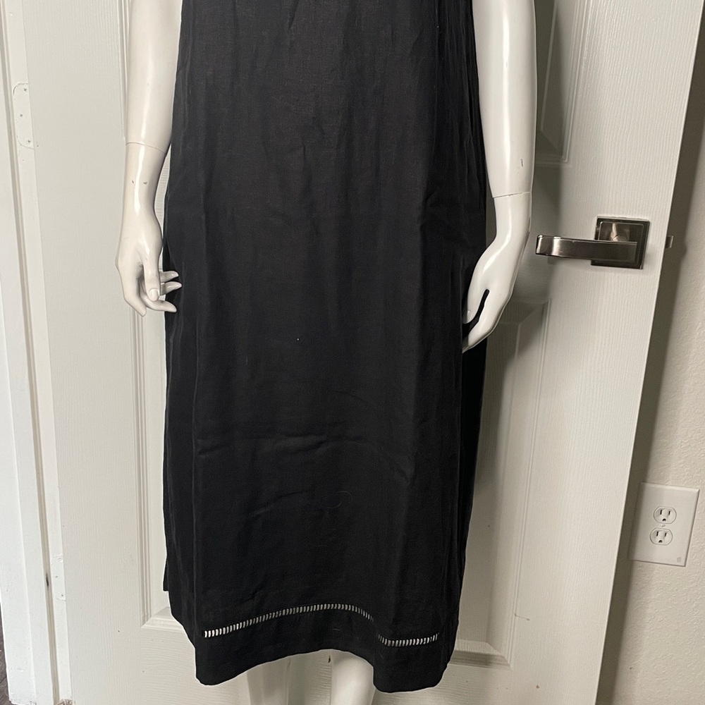 NWT Ann Taylor Linen Blend Short Sleeve Midi Dress - Picture 3 of 8